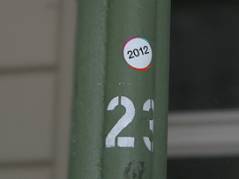 Gaslaterne No 23 wurde 2012 gewartet