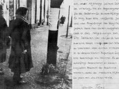 Text von Schülerinnen und Schülern des Goethe-Gymnasiums in Wilmersdorf / Foto privat - Frühe 1950er Jahre vor Uhlandstraße 103