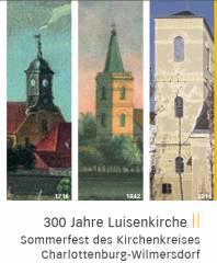 Flyer der Luisenkirchen-Gemeinde zum Jubiläumsfest
