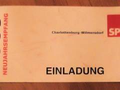 Einladung zum Neujahrsempfang 2009 der SPD Charlottenburg-Wilmersdorf