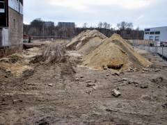 Arbeiten zum Neubau des Abwasserpumpwerks Charlottenburg (März 2018)