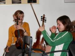 Steffi und Hanna vom Kiez-Orchester
